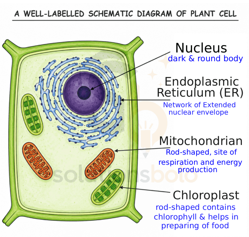 Class 9 Science Exploration Chapter 2 Plant Cell Diagram Pause and Ponder Q5 (page 19) Answer 