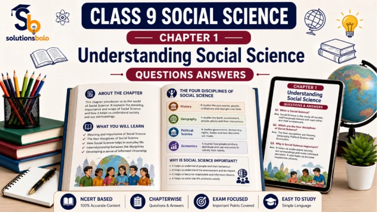 NCERT Solutions for Class 9 Social Science Chapter 1 Understanding Social Science Question Answer CBSE 2026–27
