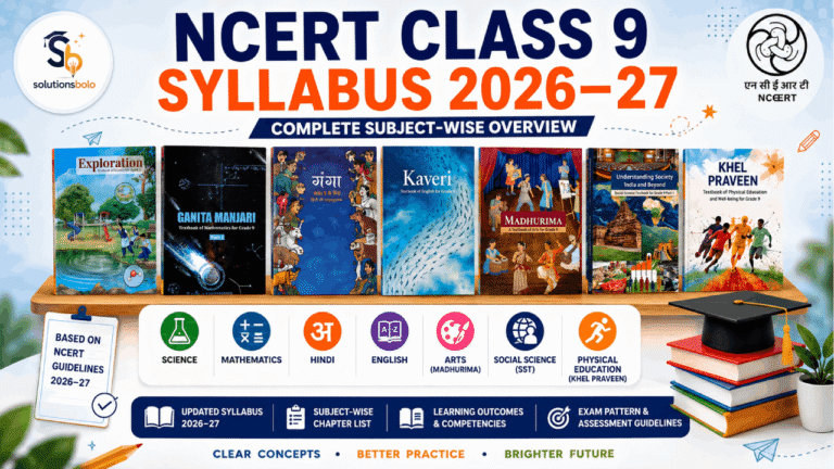 NCERT Class 9 Syllabus 2026–27 covering Science, Mathematics, Social Science, English and other CBSE subjects